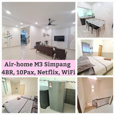 Air-Home M9 Simpang Near Aulong Econsave, 4Br, 10Pax, Netflix Taiping Exterior photo